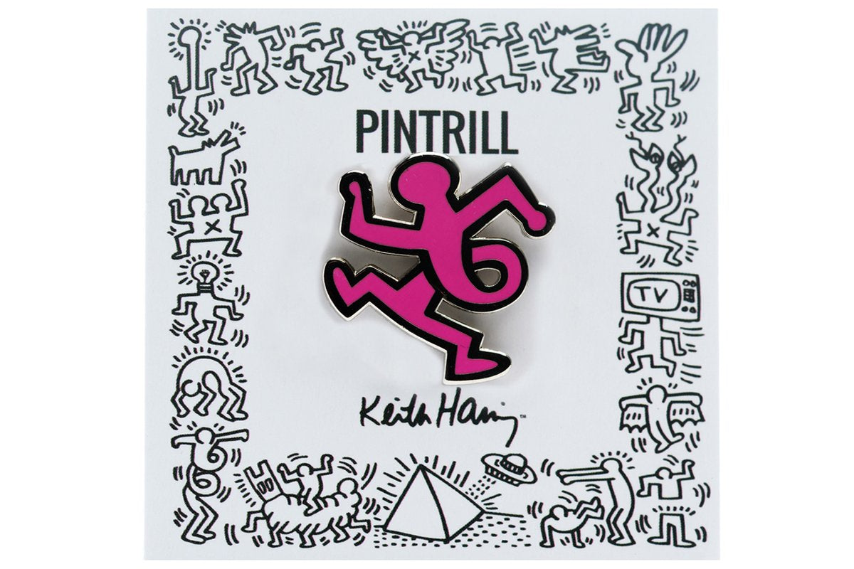 Keith Haring - Twist Man Pin - PInk