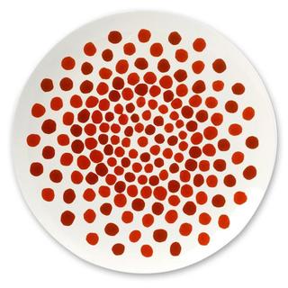 Bone China Plates (Red Dots)