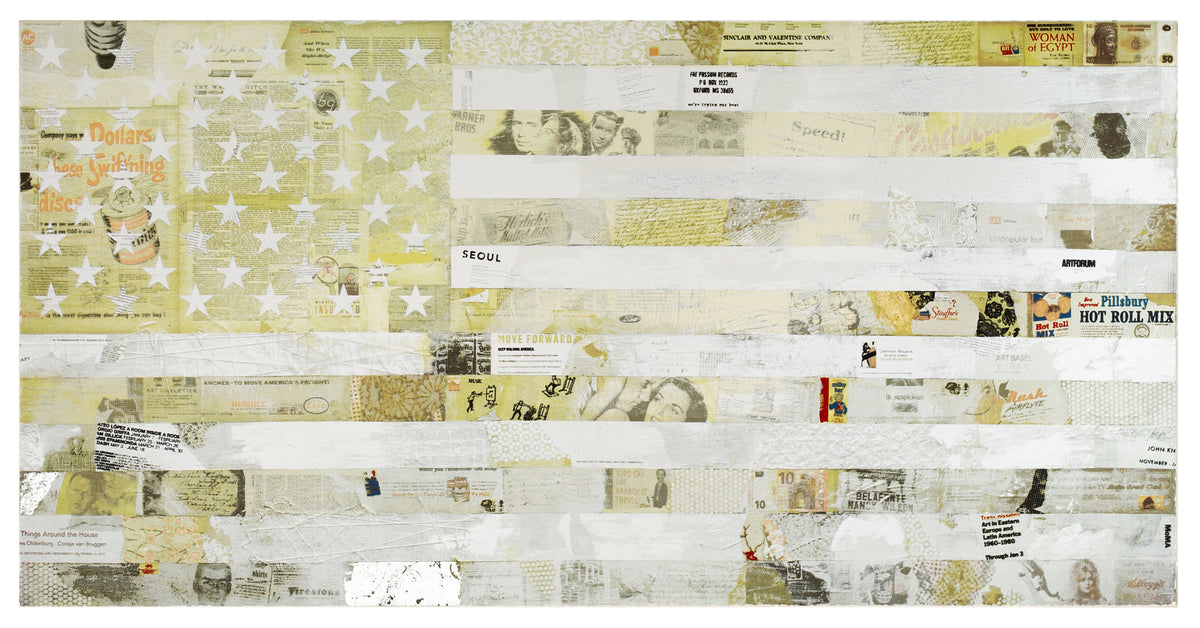 Cey Adams | American Flag | White | Print