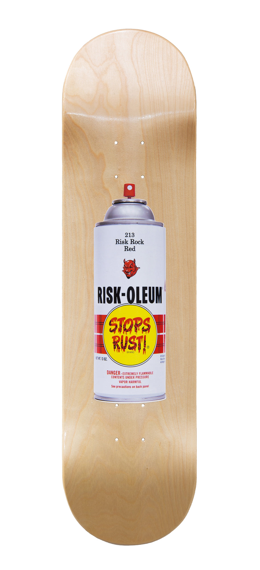 Risk | Riskoleum on Natural Skateboard