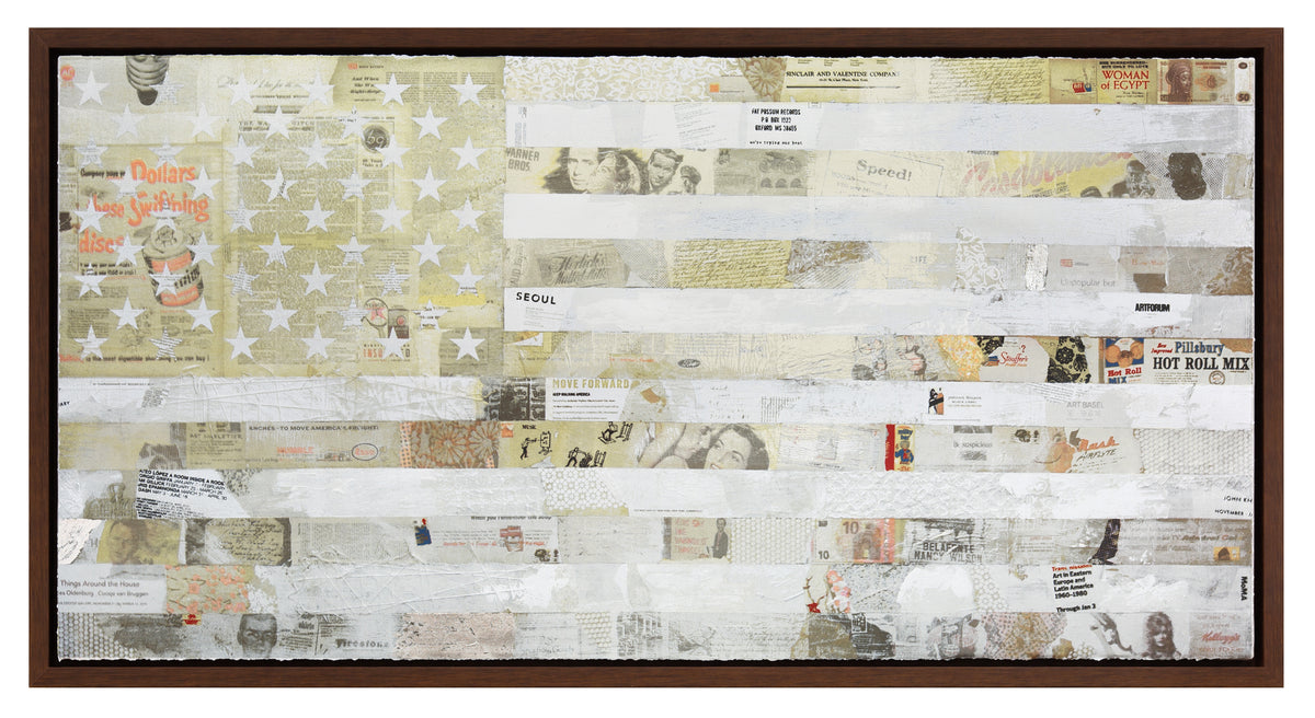 Cey Adams | American Flag (White) Canvas