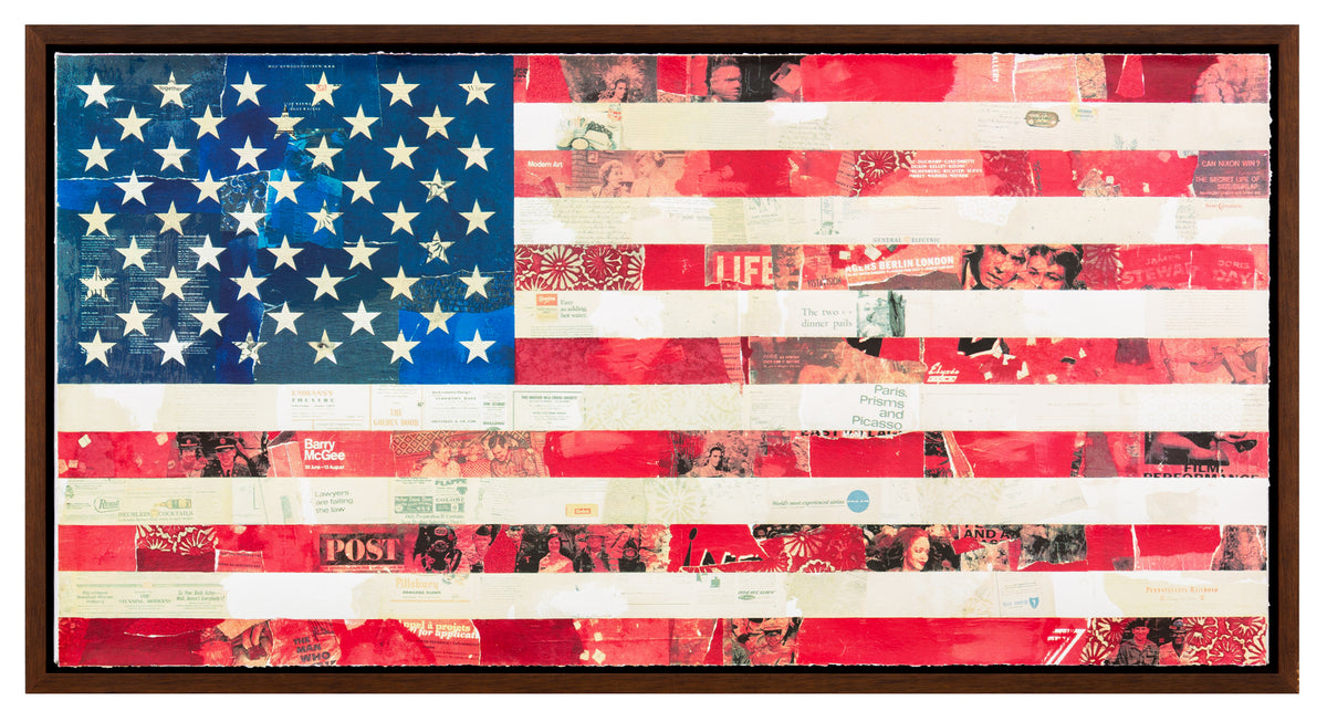 Cey Adams | American Flag (Red, White, Blue) Canvas