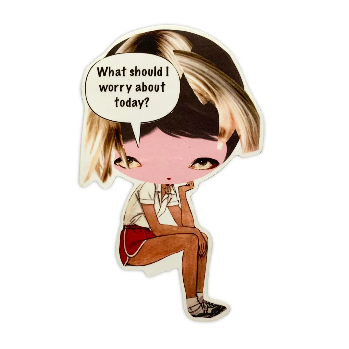 PhoebeNewYork | What Should I Worry About Today Sticker