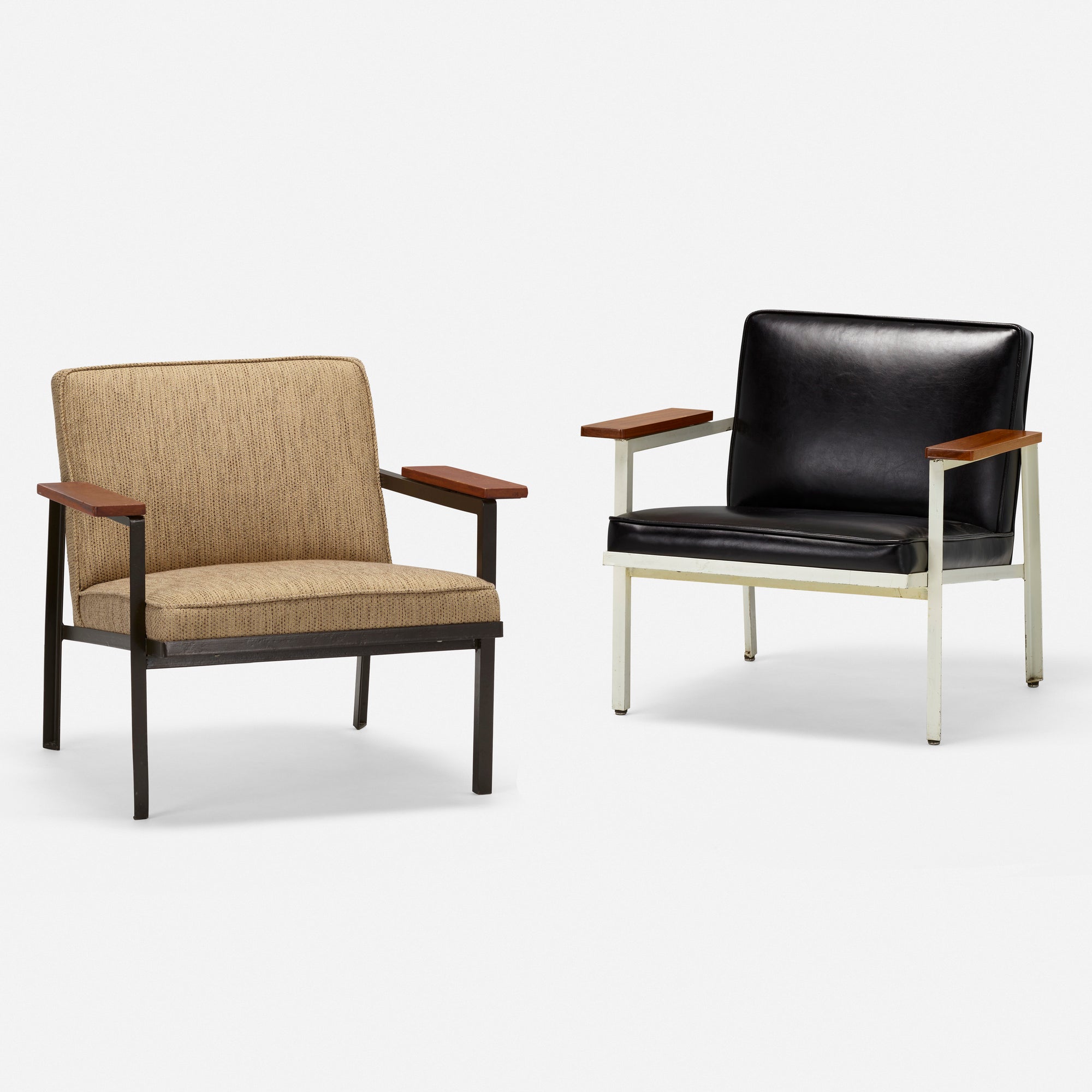 George Nelson & Associates Steelframe armchairs