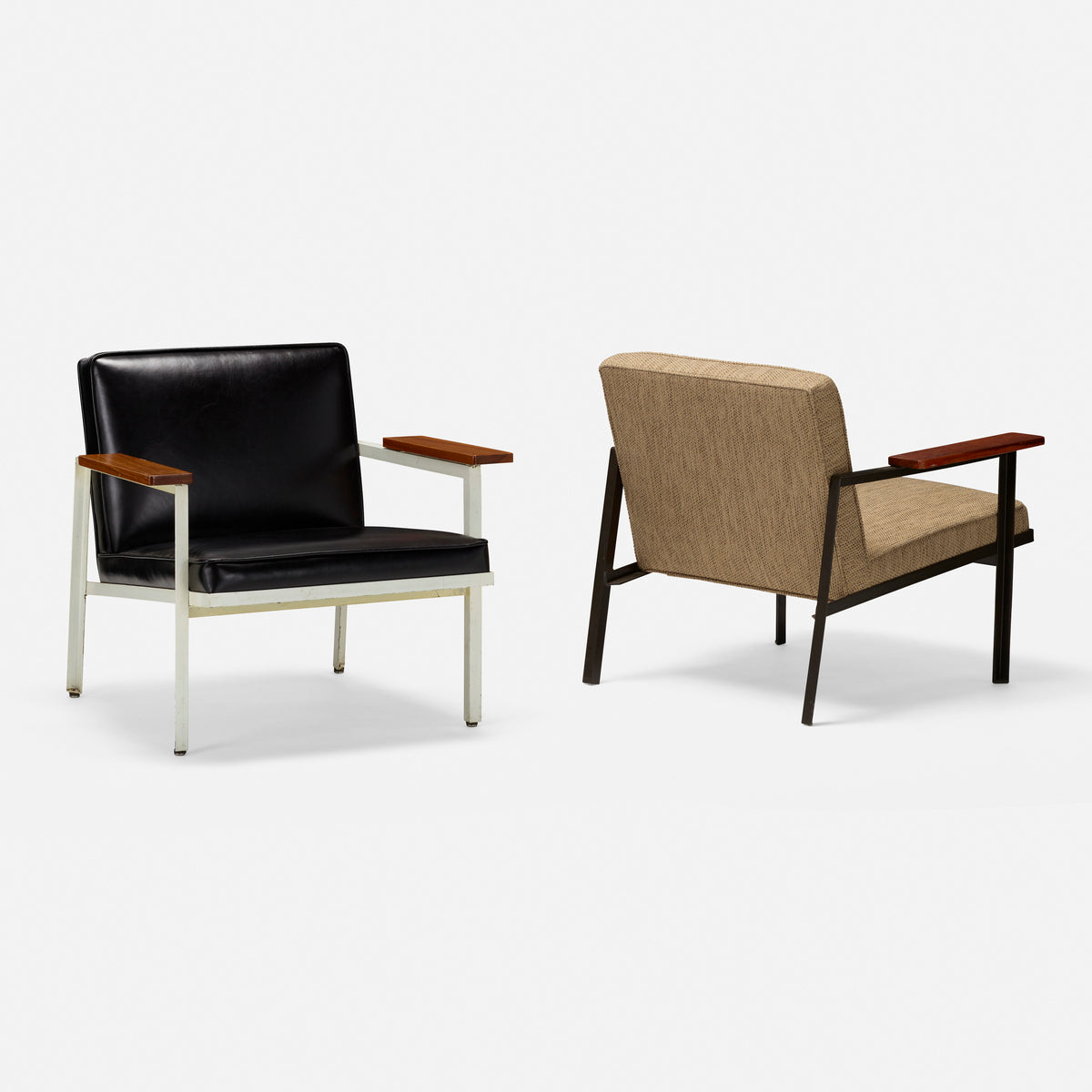 George Nelson &amp; Associates Steelframe armchairs