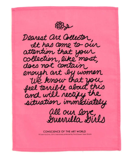 Guerrilla Girls Dear Art Collector Handkerchief