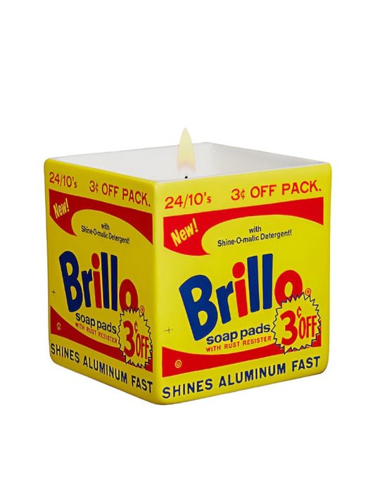 Warhol - ”Yellow Brillo Box” Square Perfumed Candle