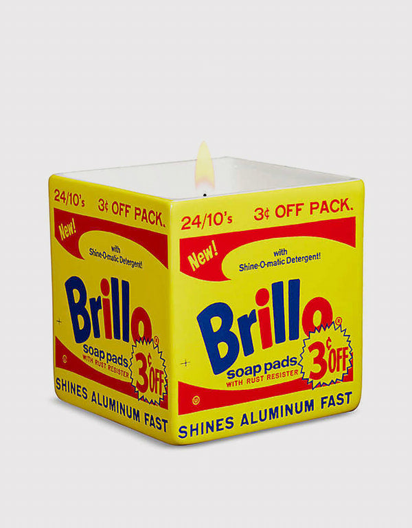 Warhol - ”Yellow Brillo Box” Square Perfumed Candle