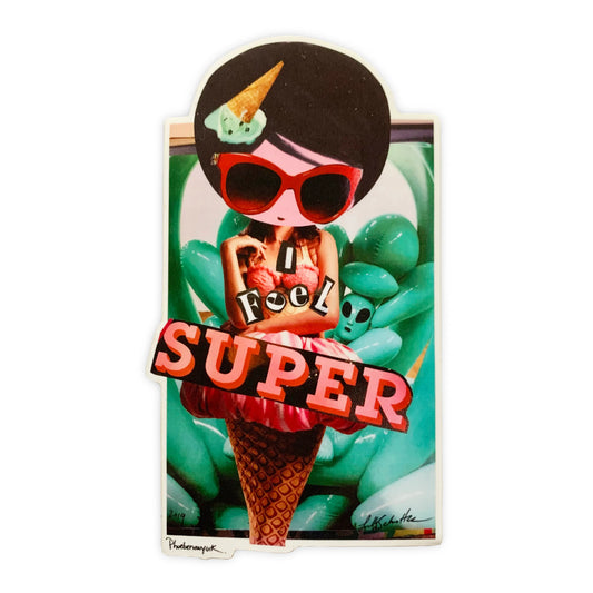 PhoebeNewYork | I Feel Super | Large Sticker