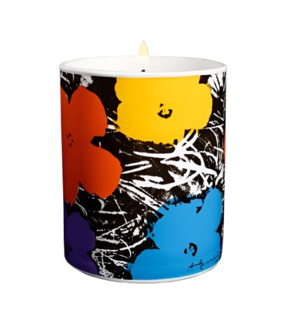 Warhol - Flowers Purple Scented Candle