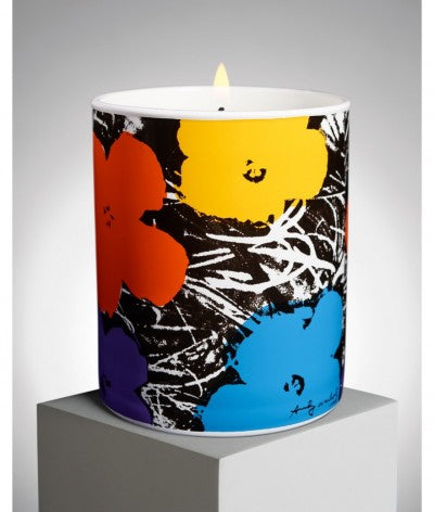 Warhol - Flowers Purple Scented Candle