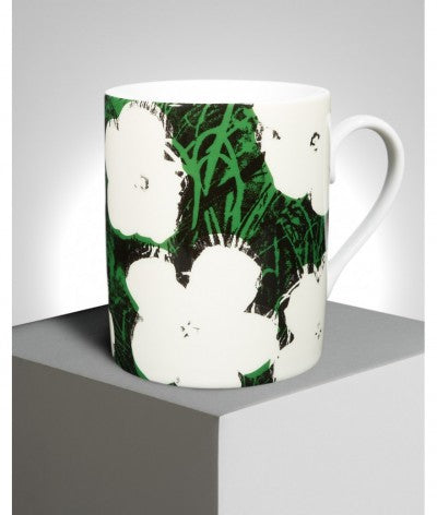 Warhol - White Flowers Mug