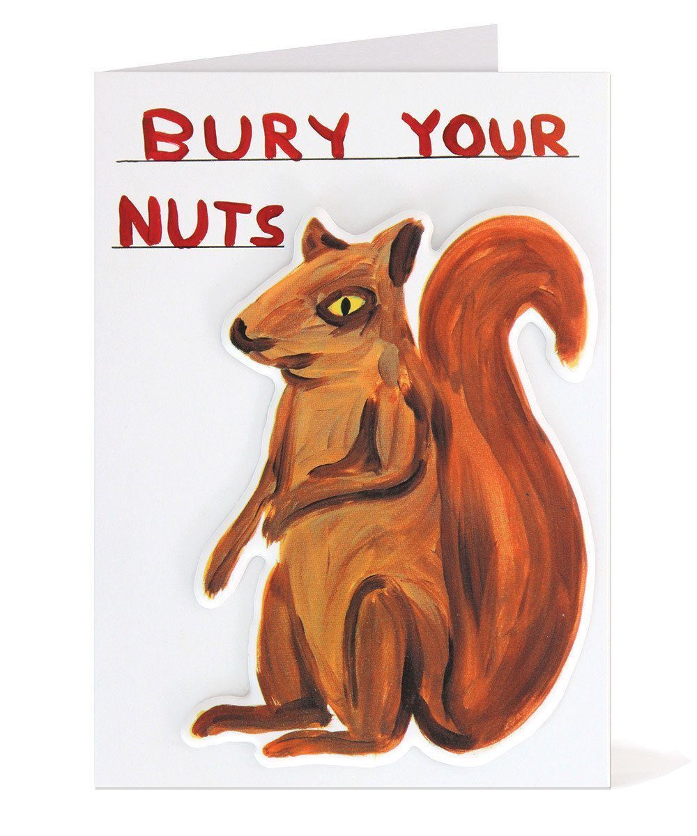 Bury Your Nuts Puffy Sticker Card