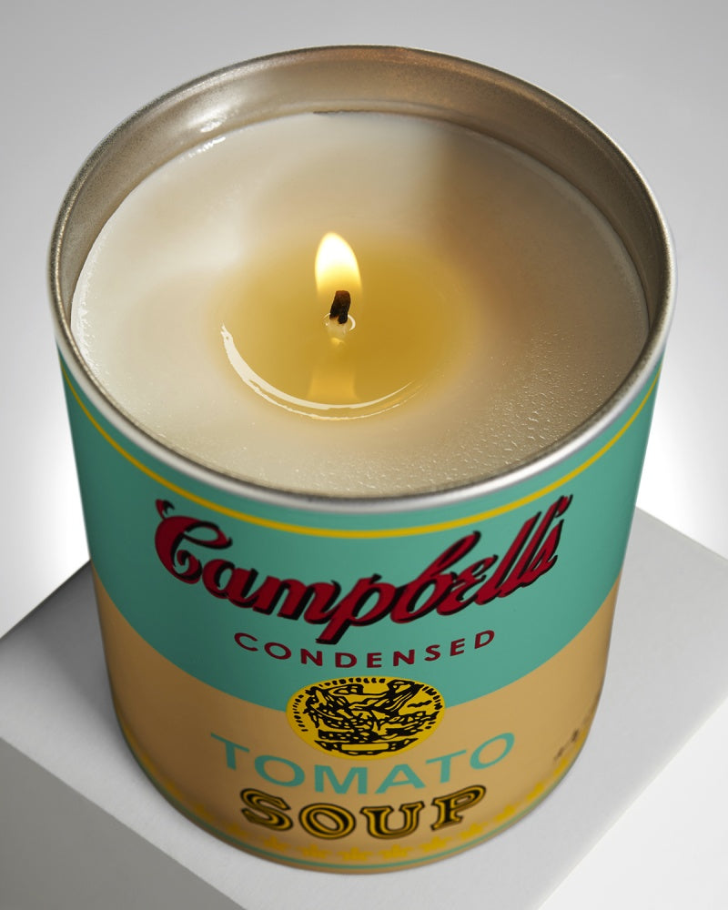 Warhol - Campbell Soup Scented Candle-Turquoise/Yellow
