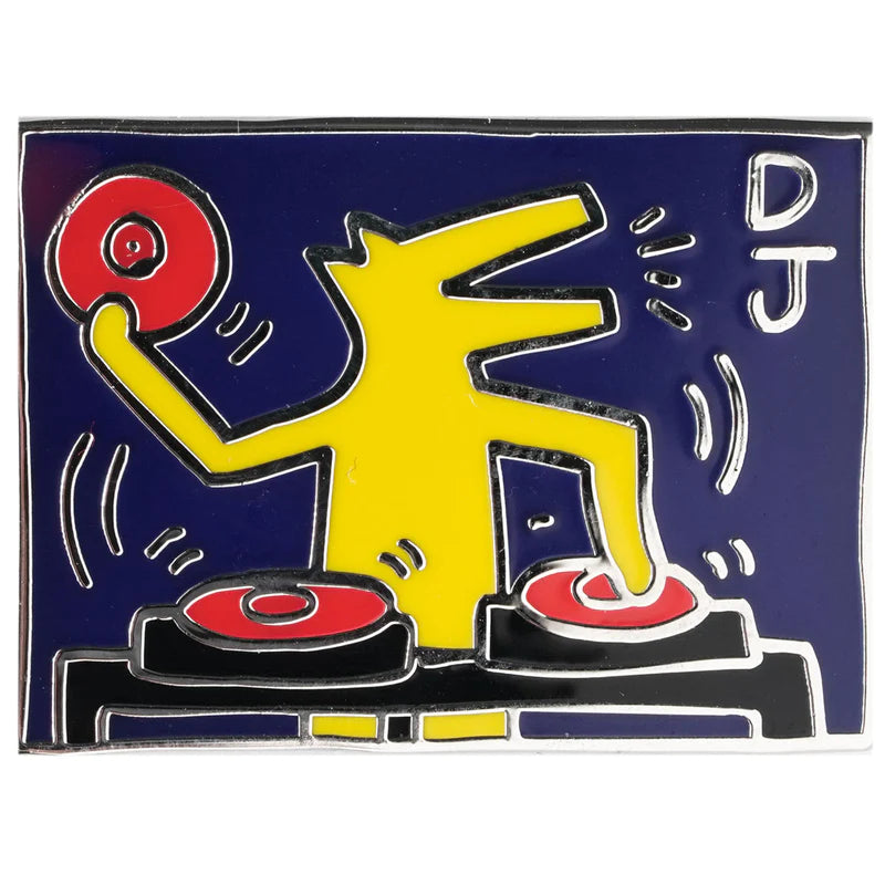 Keith Haring - Pop Shop DJ Dog Pin