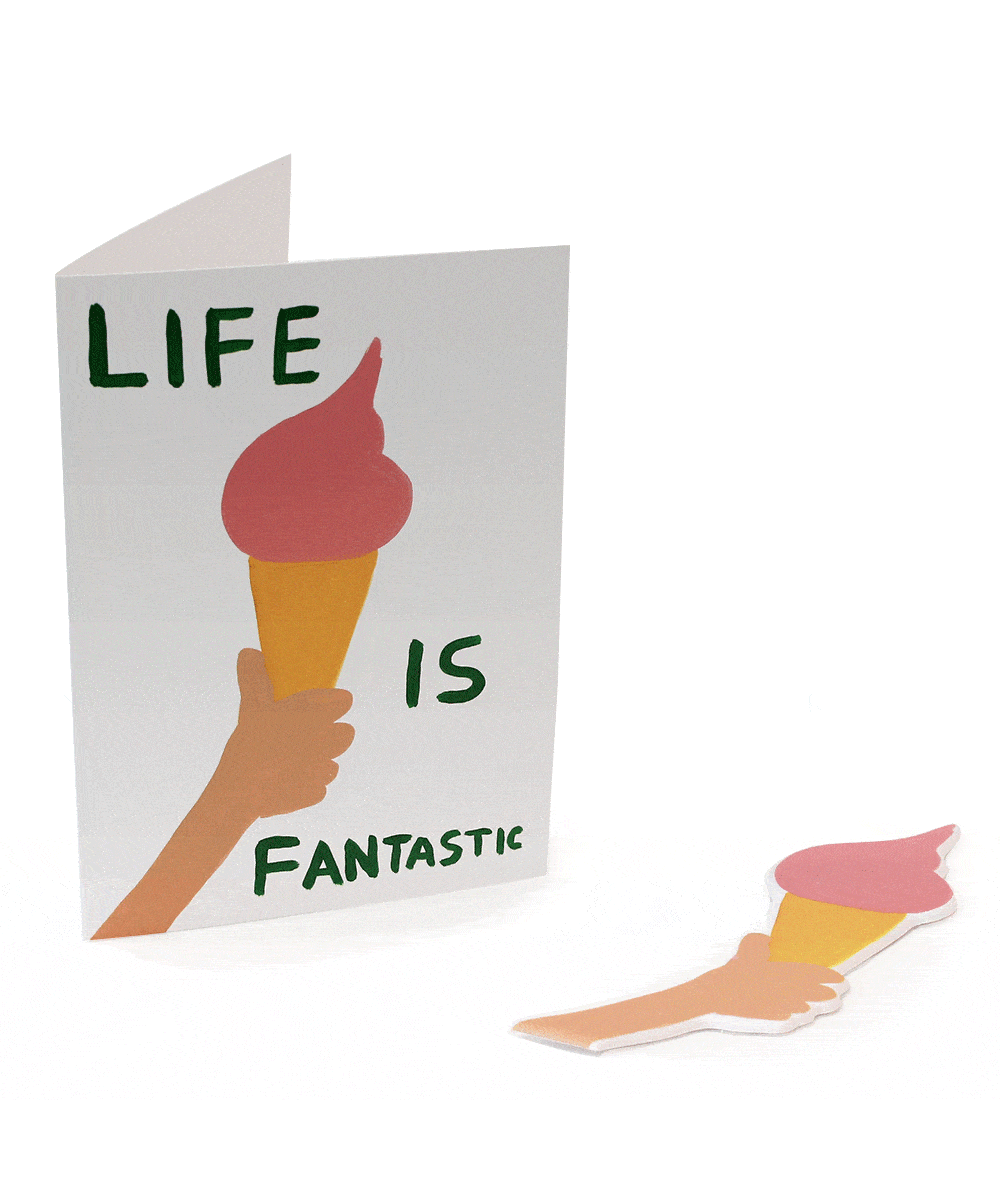 Life Is Fantastic Puffy Sticker Card