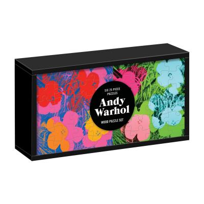 Andy Warhol Flowers Wood Puzzle Set