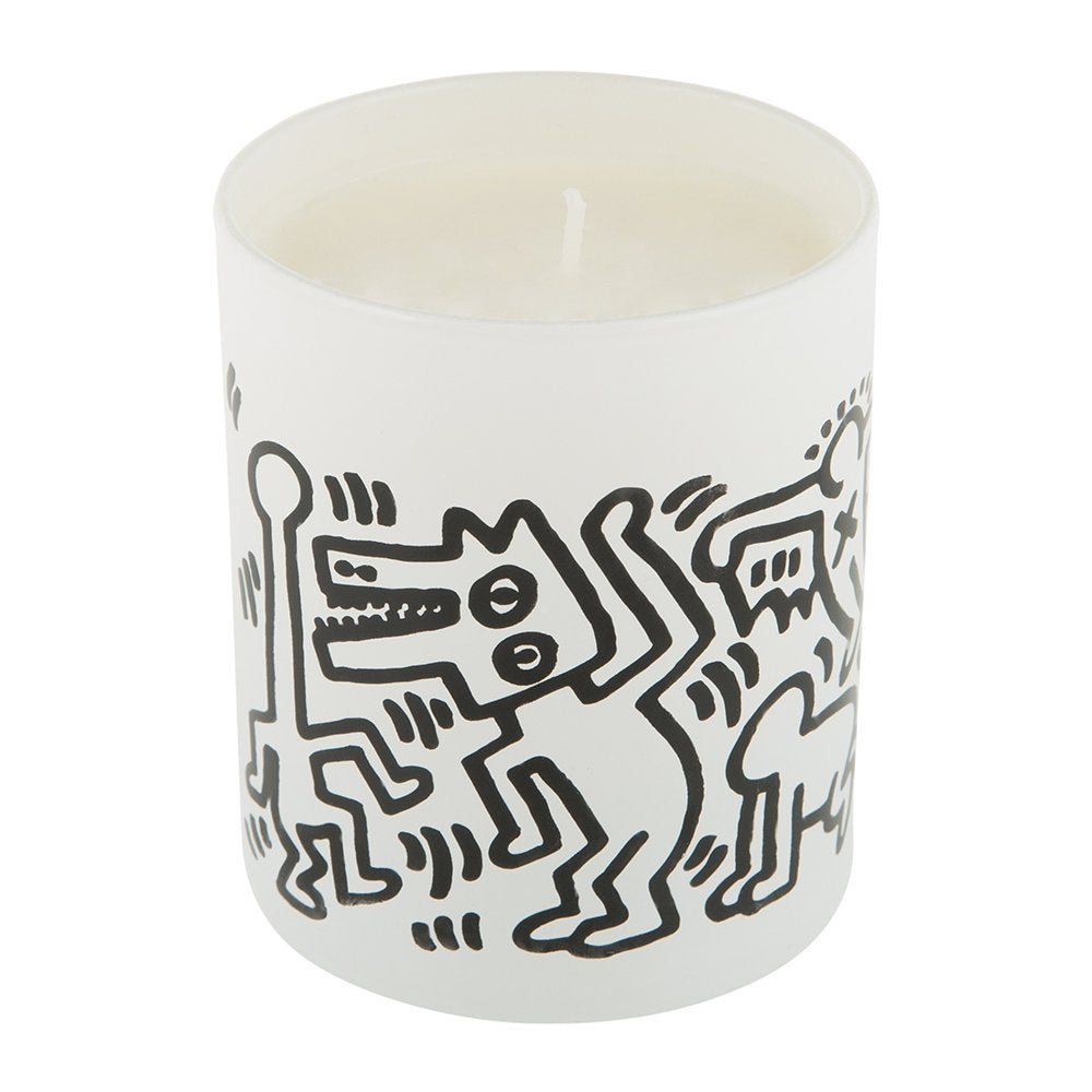 Haring - Men Drawing - White - Scented Candle