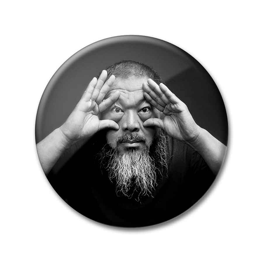 Ai Weiwei Hands 2.25 inch Pin