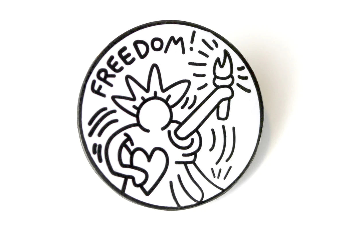 Keith Haring - Freedom NYC Pin