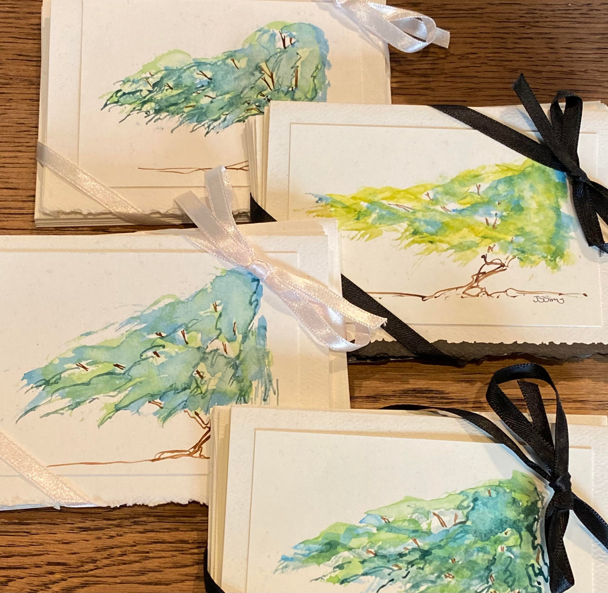 Handpainted Watercolor Note Cards