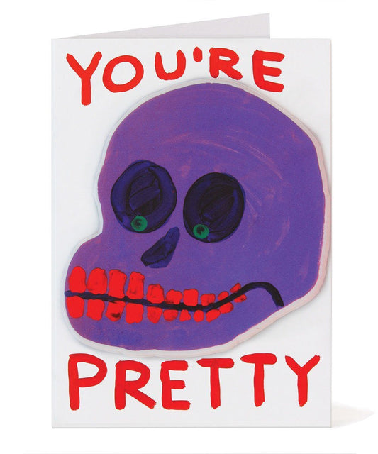 You're Pretty Puffy Sticker Card