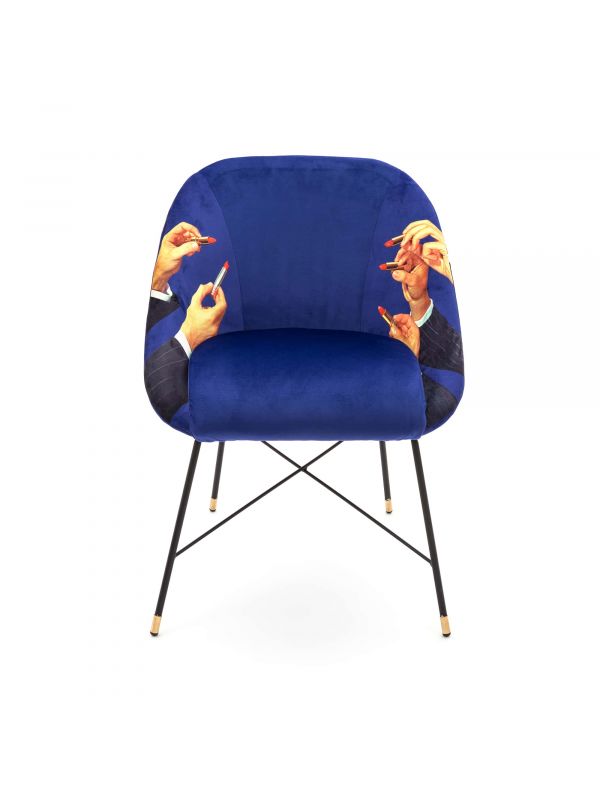 Padded Chair Lipsticks Blue