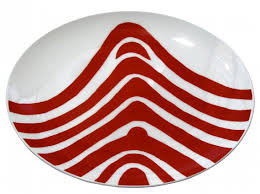 Bone China Plates (red)