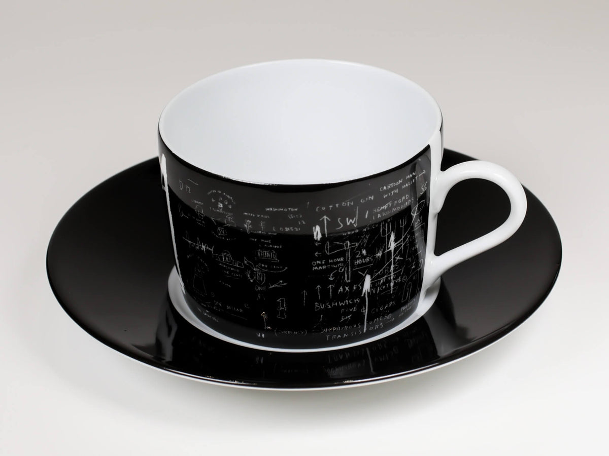Basquiat - Tuxedo Porcelain Tea Cup and Plate
